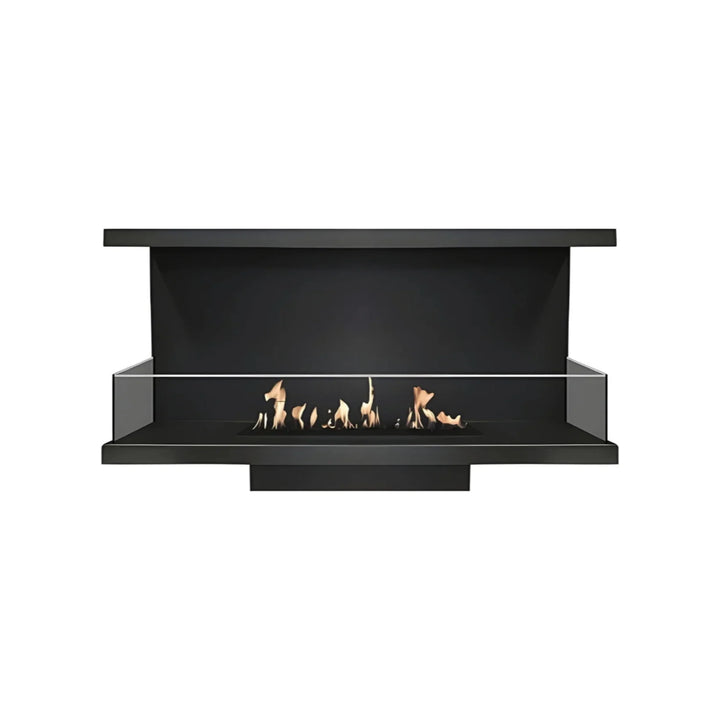 Dreiseitiger Bioethanol Einbaukamin C - MATE 100