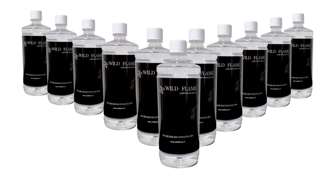 12x 1 Liter Flaschen Bioethanol Brennstoff 96% von Wild Flame
