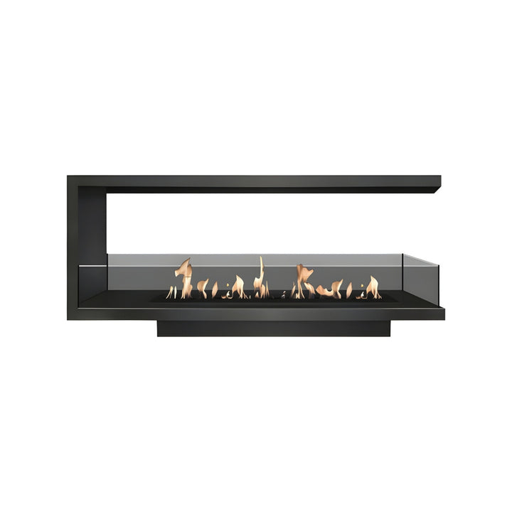 Dreiseitiger Bioethanol Einbaukamin U - SAINT 130