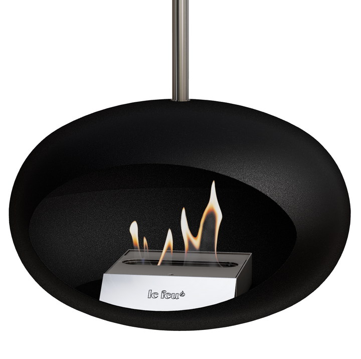 Bioethanol Deckenkamin - Le Feu DOME SKY SW/EDELSTAHL