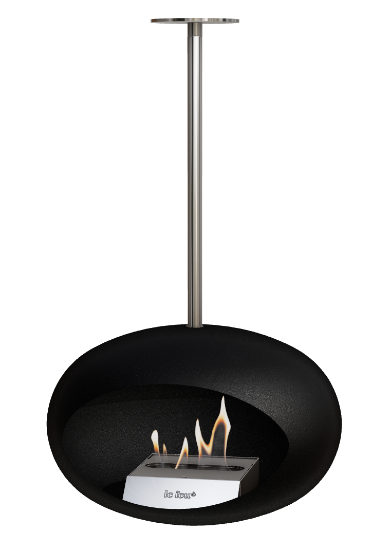 Bioethanol Deckenkamin - Le Feu DOME SKY SW/EDELSTAHL