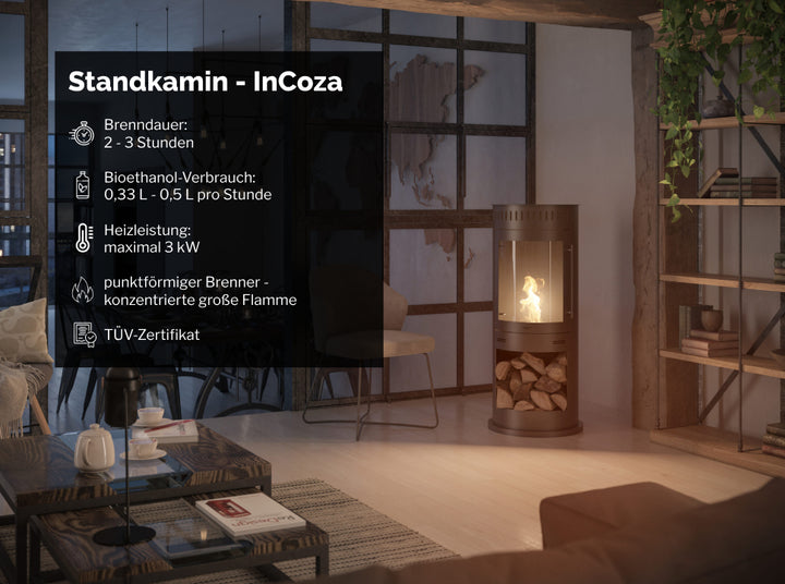 Bioethanol Standkamin - InCoza