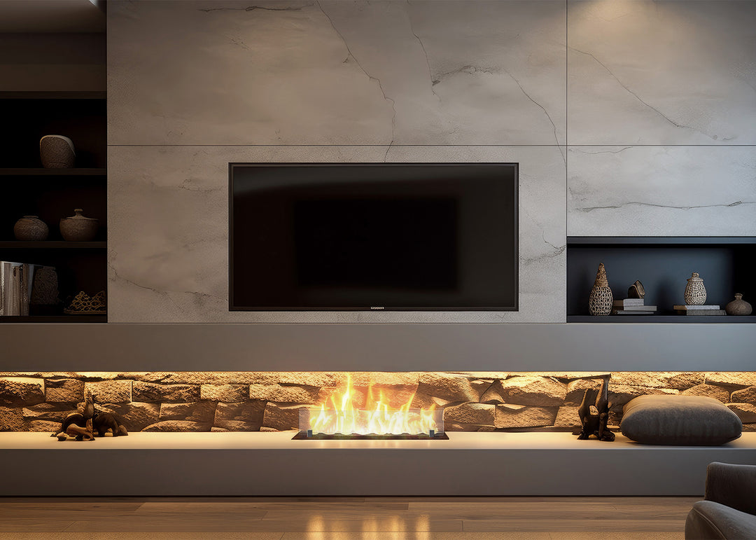 bioethanol-einbaubrenner-wave-black-infire-60cm-glas-lowboard-wohnwand-fernseher-naturstein