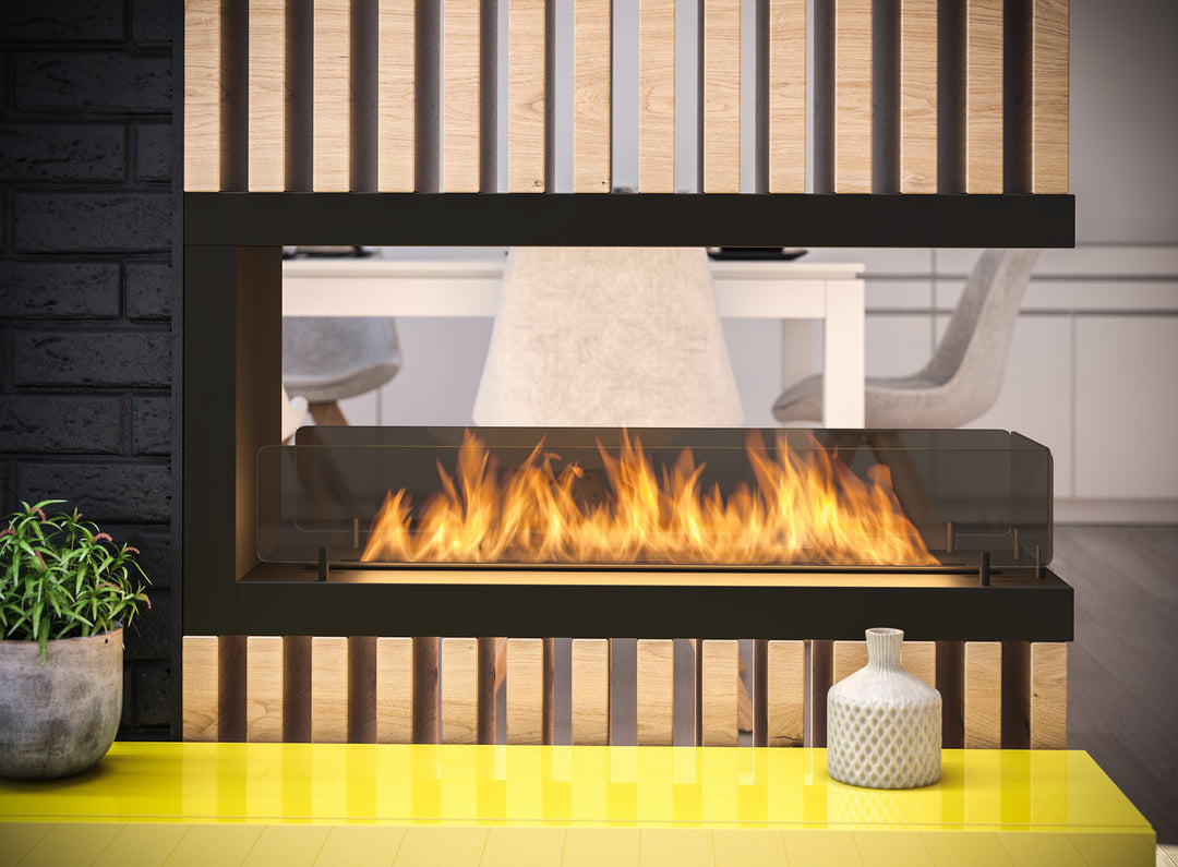 bioethanol-einbaukamin-dreiseitig-ethanolkamin-u-form-infire-u-1000-100cm-mit-glas-mit-flammen-designer-holzwand-holzpaneele