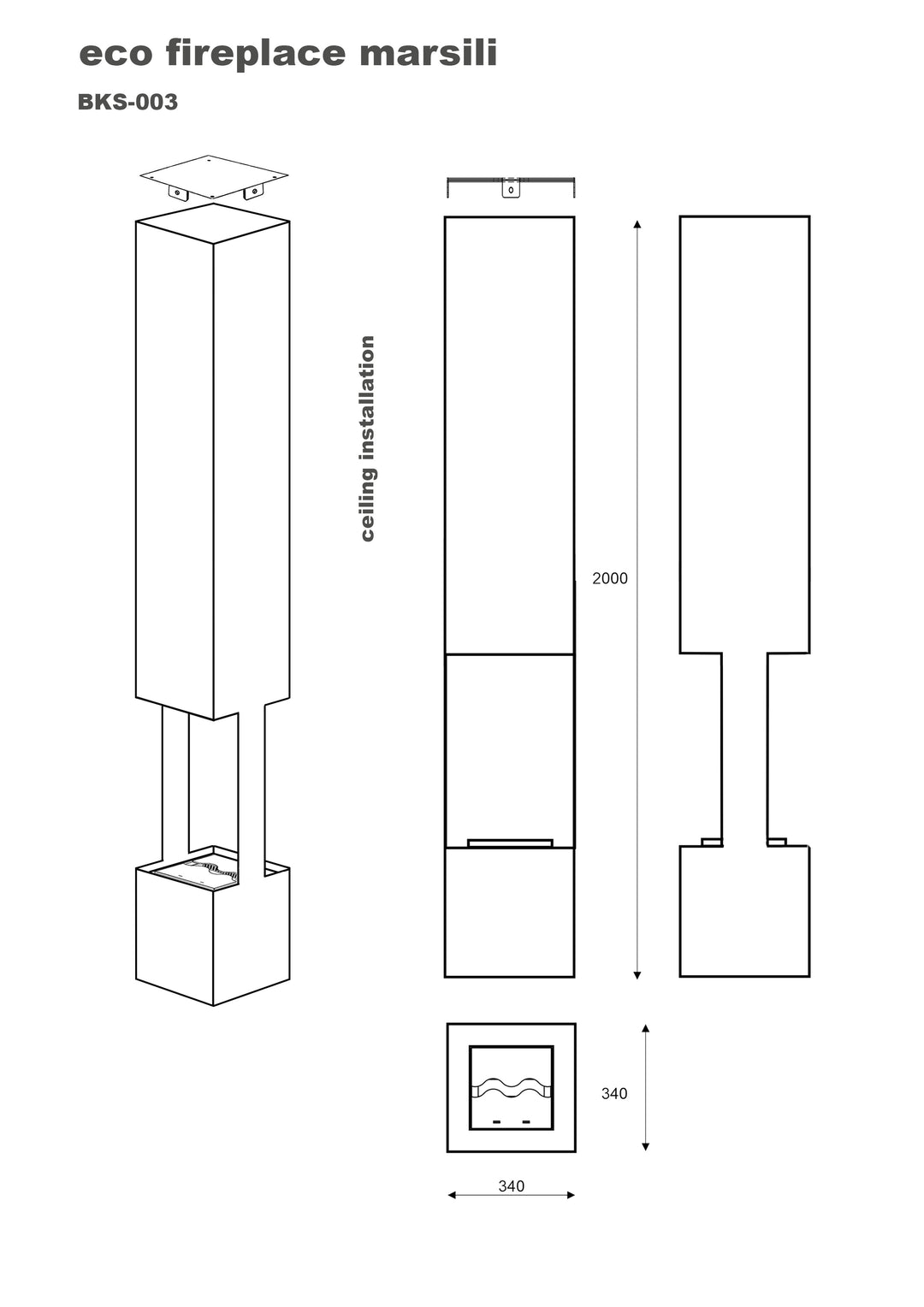 bioethanol-haengekamin-decke-deckenmontage-ethanolkamin-marsili-2side-viereckig-seidenmatt-schwarz-3d-modell-technische-zeichnung-alle-groessen
