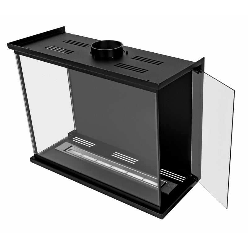 Dreiseitiger Bioethanol Einbaukamin - Reigen 60